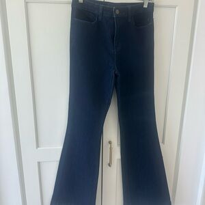 J Brand Dark Blue Flare Jeans